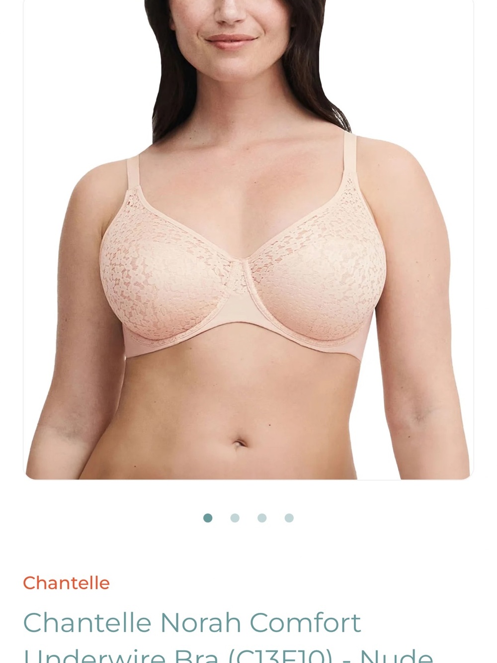 Chantelle Norah Comfort Underwire Bra - Peach Nude